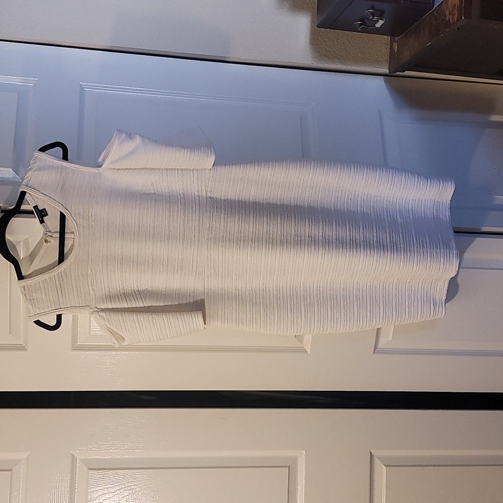 Semi Formal White Dress - shoulders out